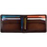 Мужское кожаное портмоне коричневого цвета для купюр и карт Visconti Vespa 69257 - 5