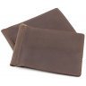Винтажный темно-коричневый зажим для купюр и карточек ST Leather (16834) - 3