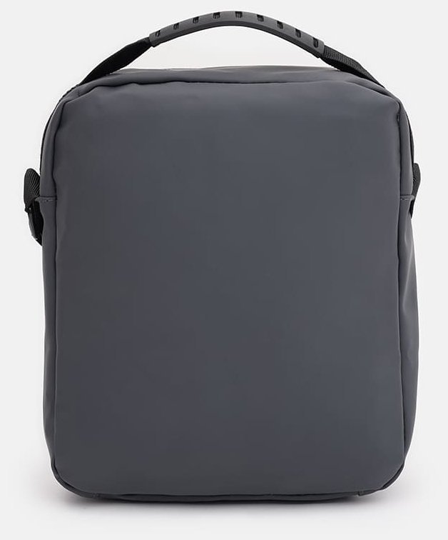 Серая текстильная мужская сумка-барсетка с ручкой Monsen 71758