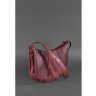 Модная сумка в бордовом цвете из матовой кожи BlankNote Круассан (12647) - 4