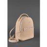 Женский мини-рюкзак из натуральной кожи светло-бежевого цвета BlankNote Kylie (12837) - 5