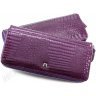 Пурпурный женский кошелек на молнии под много карточек H - Leather Accessories (17263)