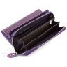 Пурпурный женский кошелек на молнии под много карточек H - Leather Accessories (17263) - 2