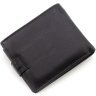 Горизонтальное мужское портмоне из натуральной кожи черного цвета под документы ST Leather 1767358 - 3