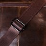 Качественная мужская сумка-барсетка из темно-коричневой натуральной кожи Vintage (20825) - 9