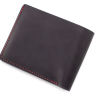 Черно-красное мужское портмоне из кожи Сrazy Horse - Grande Pelle (13201) - 3