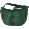 Женская сумка зеленого цвета из качественной кожи BlankNote Круассан (12648) - 1