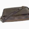 Вместительная мужская сумка мессенджер из фактурной кожи черного цвета VATTO (12000) - 7