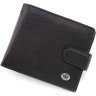 Черное мужское портмоне из натуральной кожи под документы ST Leather 1767359