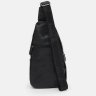 Черный мужской кожаный слинг-рюкзак через плечо Keizer (22096) - 3