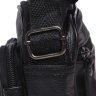 Мужская черная сумка-барсетка горизонтального типа из натуральной кожи Keizer (22065) - 5