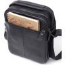 Мужская сумка-барсетка компактного размера из натуральной кожи с ручкой Vintage (20826) - 5