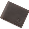 Повседневное мужское портмоне коричневого цвета без монетницы Grande Pelle (13202) - 1