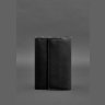 Кожаный блокнот (Софт-бук) в угольно-черном цвете с ручкой в комплекте - BlankNote (42060) - 2