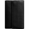 Кожаный блокнот (Софт-бук) в угольно-черном цвете с ручкой в комплекте - BlankNote (42060) - 1