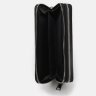 Мужской кожаный клатч в классическом черном цвете на две молнии Ricco Grande (22084) - 5