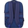 Мужской рюкзак синего цвета из плотного текстиля с отсеком под ноутбук Bagland (54160) - 3
