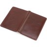 Однотонная кожаная обложка для автодокументов коричневого цвета ST Leather (17795) - 4