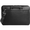 Черная кожаная сумка для ноутбука MacBook 13 Issa Hara (21158) - 1