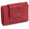 Красный кожаный кошелек маленького размера Grande Pelle (13009) - 1