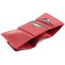 Красный кожаный кошелек маленького размера Grande Pelle (13009) - 7
