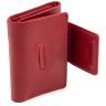 Красный кожаный кошелек маленького размера Grande Pelle (13009) - 5