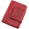 Красный кожаный кошелек маленького размера Grande Pelle (13009) - 4
