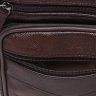 Мужская кожаная сумка-барсетка маленького размера в темно-коричневом цвете Keizer (22058) - 7