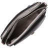 Черная маленькая женская сумка-кроссбоди из фактурной кожи на плечо Vintage 2422324 - 5