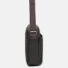 Mужская текстильная сумка-планшет коричневого цвета на одну молнию Monsen (21895) - 4