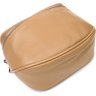 Женская сумка через плечо из натуральной кожи бежевого цвета Vintage (2422111) - 3