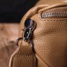 Женская сумка через плечо из натуральной кожи бежевого цвета Vintage (2422111) - 8