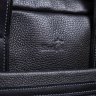Черная мужская сумка для ноутбука из фактурной кожи на молниевой застежке SHVIGEL (11110) - 9