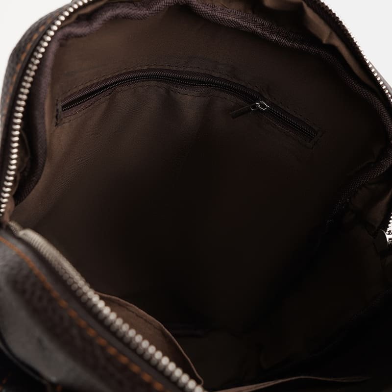 Мужская кожаная сумка коричневого цвета с ручками Keizer (21366)