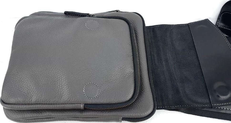 Повседневная мужская сумка планшет серого цвета VATTO (11703)