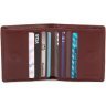 Женский кожаный кошелек бордового цвета на магнитах ST Leather 1767261 - 2