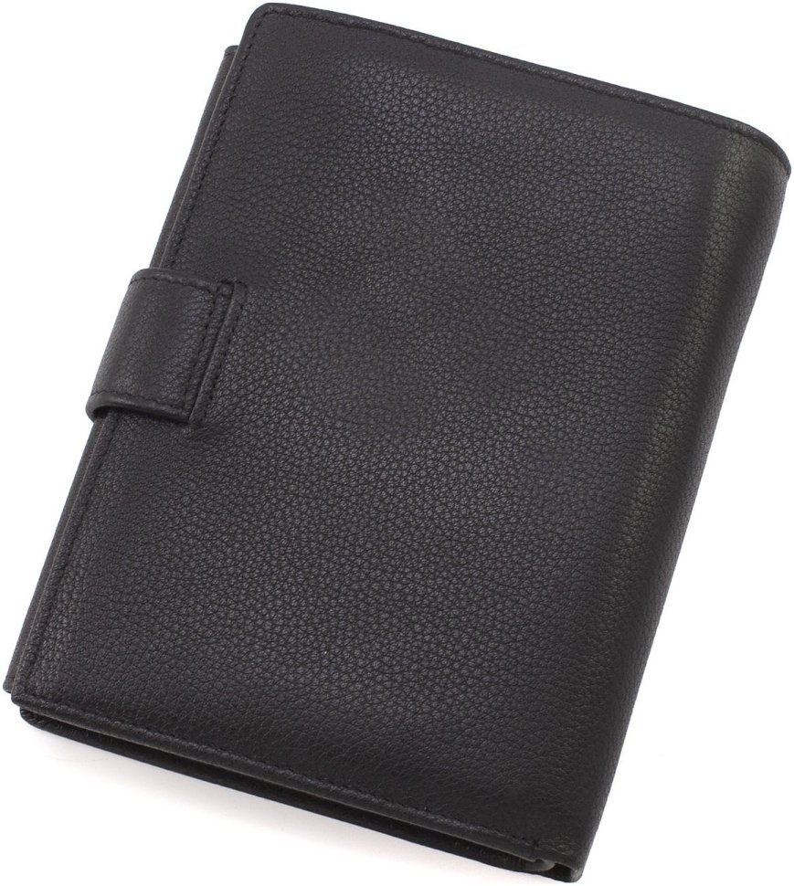 Среднее мужское портмоне из натуральной кожи с блоком для карт и документов Marco Coverna 68661