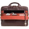 Большая кожаная сумка коричневого цвета для ноутбука 15 дюймов Visconti Hugo 69061 - 2