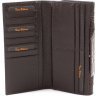 Кожаный женский кошелек коричневого цвета с двумя вместительными отделами Tony Bellucci (10870) - 2