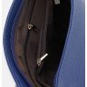 Женская вертикальная кожаная сумка синего цвета на плечо Keizer (59161) - 5