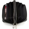 Вместительный женский кошелек на две молнии черного цвета - ST Leather (17071) - 2