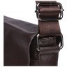 Вертикальная мужская наплечная сумка из натуральной кожи коричневого цвета Borsa Leather 72962 - 6