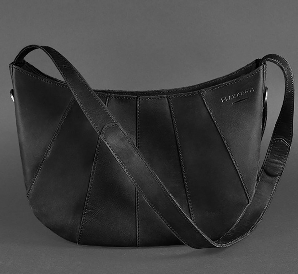 Повседневная женская сумка из качественной кожи на плечо BlankNote Круассан (12651)