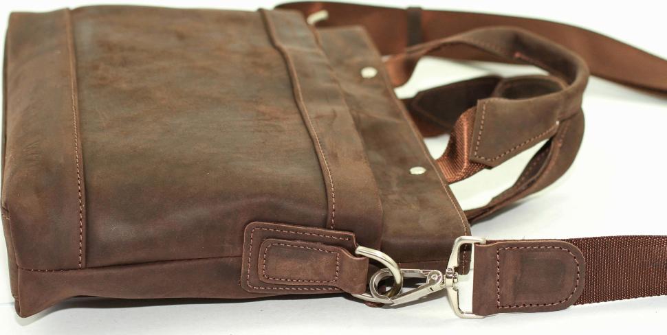 Мужская винтажная сумка коричневого цвета VATTO (11903)