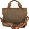 Мужская винтажная сумка коричневого цвета VATTO (11903) - 4