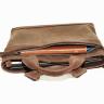 Мужская винтажная сумка коричневого цвета VATTO (11903) - 6