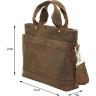 Мужская винтажная сумка коричневого цвета VATTO (11903) - 7