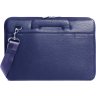 Кожаная сумка для ноутбука в синем окрасе MacBook 13 Issa Hara (21156) - 2