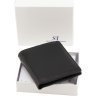 Кожаный кошелек черного цвета с фиксацией на магниты ST Leather 1767262 - 7