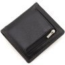 Кожаный кошелек черного цвета с фиксацией на магниты ST Leather 1767262 - 3
